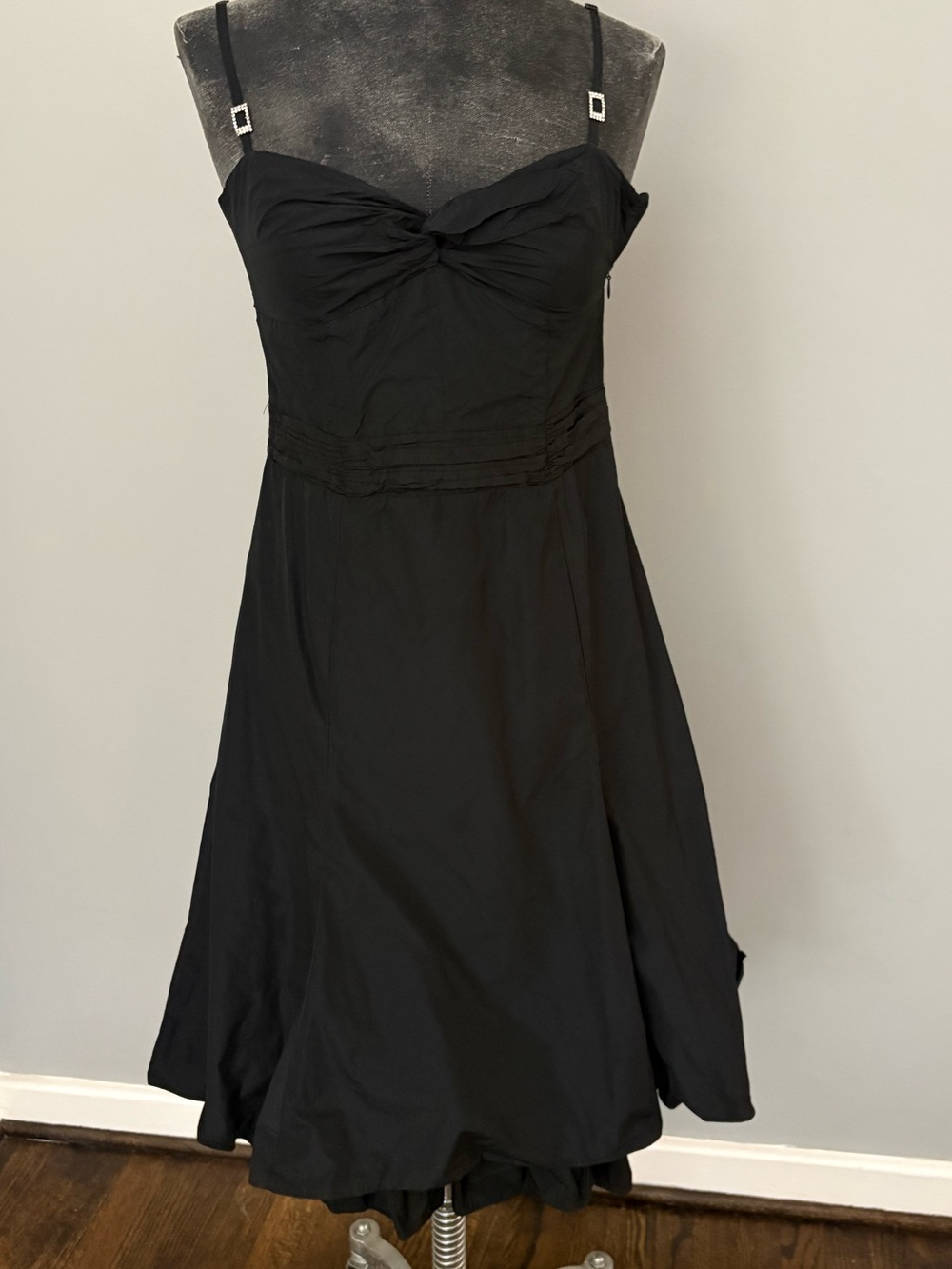 Karen Millen Midi Black Cocktail Dress Size 10